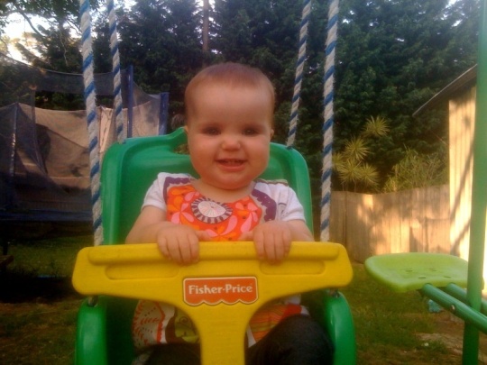 Molly on swing